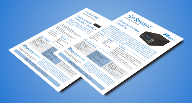 Niagara Streaming Media Data Sheets