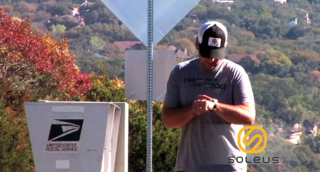 Screenshot of Soleus logo from Vimeo video