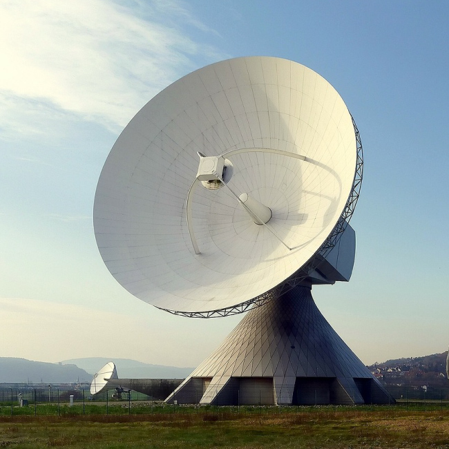 image of satellite dishes