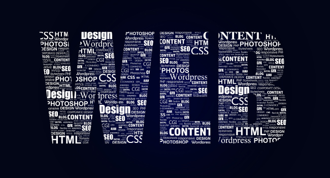 image of web clipped with words